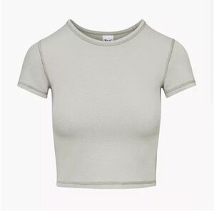 Tna / Aritzia Women's Green Crop Top